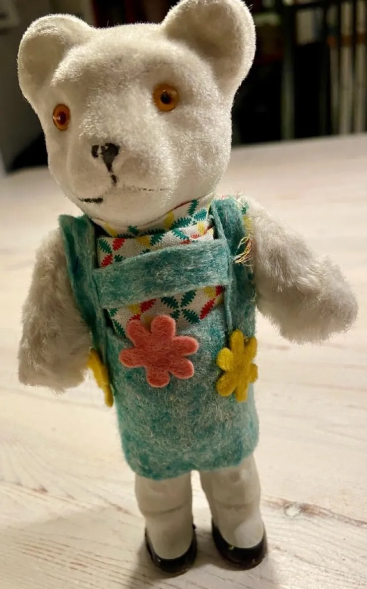 Tradera Vintage Nallebjörn i Kläder -50-tal| Bamser