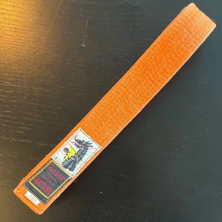 Tradera Vintage Orange bälte Rucanor Matsuru 260 cm> Kampsport