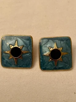 Tradera Vintage örhängen för hål, guldpläterade> Øreringe