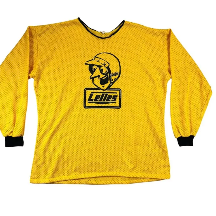 Tradera Vintage SportJohan Lelles Racing T-Shirt Jersey Herr Storlek Large Gul Svart| Merchandise