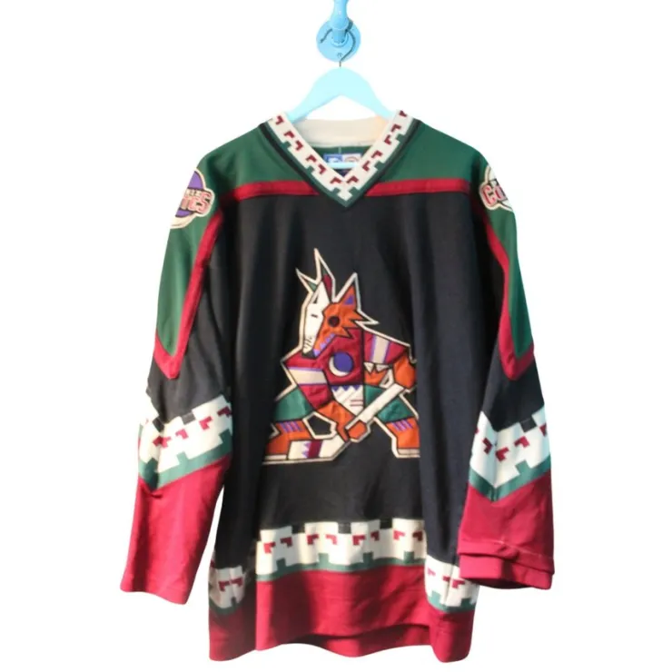 Tradera Vintage Starter Phoenix Coyotes Hockey Jersey NHL XL| Hockey & Skøjter