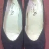 Tradera Vintage Svarta Mocka-Pumps Maria Pia strl 35 ??- Högklackade Damskor Made Italy> Damesko