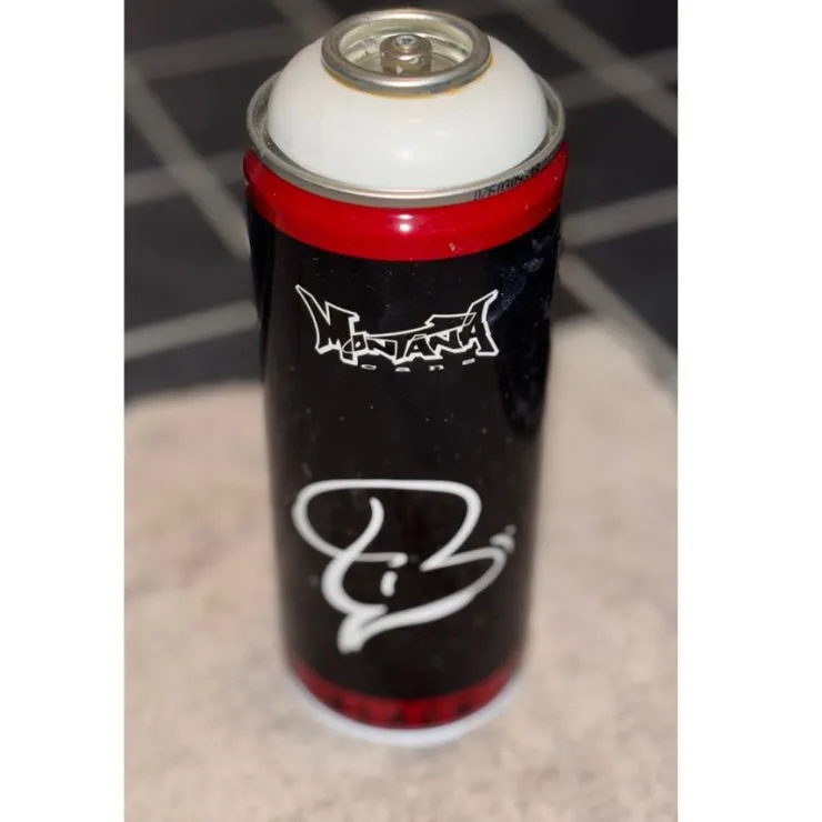 Tradera Vintage tysk Montana Cans vit sprayfärg| Hobbymaterialer