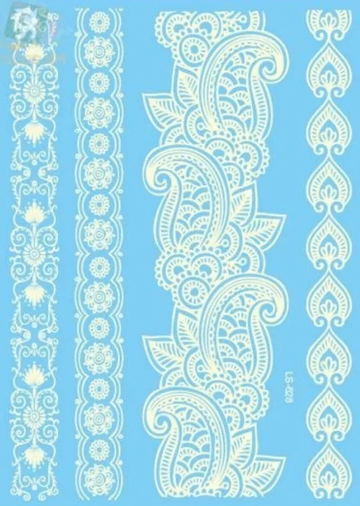 Tradera VIT Engångs Tatuering / WHITE Temporary Tattoo| Tatovering