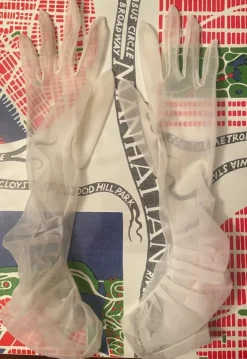 Online Vita långa handskar / vantar Äkta Vintage!! Handsker & Vanter