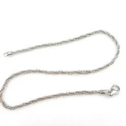 Tradera VRISTLÄNK, 925S, 24,5cm, 3,60g, silver.| Ankelkæder