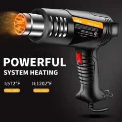 Best Sale Värmepistol med 5 munstycken Varme