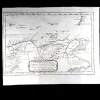 Store Västindien: CARACAS, TRINIDAD & TOBAGO, GRENADA mm. Kopparstucken karta, 1754 Antikkens Litteratur