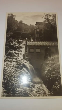 Tradera Vykort - Säterdalen, Vattenfallet 1947| Album & Tilbehør