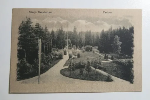 Tradera Vykort - Sävsjö Sanatorium, Parken| Svenske Landskaber