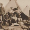 Tradera Vykort Engelska Soldater framför Tält WW 1 Obeg| Generelle Motiver