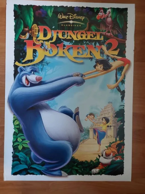 Tradera Walt Disney Klassiker Djungelboken 2 - Poster - Originalaffisch 50x70| Disney