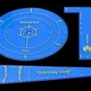 Tradera WARMACHINE Mk II: Cygnar Template Set - PIP-91130| Rollespil & Karakterspil