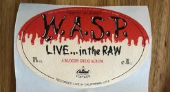 Tradera W.A.S.P. - Orginaletikett för vin 1987| Breweriana