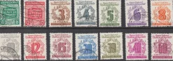 Tradera West-Sachsen Mi 124-125 Y, 138-149 stämplade| Europa