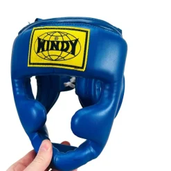 Tradera Windy Kampsport Taekwondo Hjälm Huvudskydd blå Storlek Medium märkt HP 1> Kampsport
