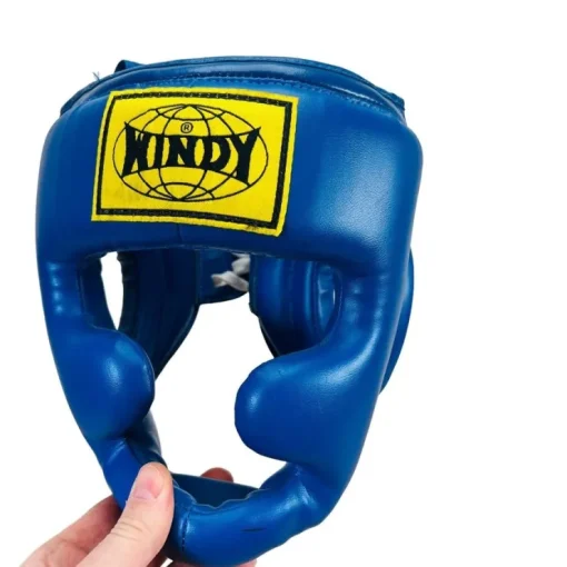 Tradera Windy Kampsport Taekwondo Hjälm Huvudskydd blå Storlek Medium märkt HP 1> Kampsport