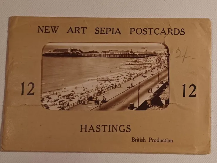Tradera 5x äldre fina vykort från Hastings England i förpackning. Ej pg. Post Card x5 p.| Verden Undtagen De Nordiske Lande