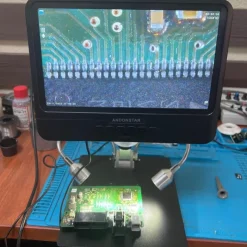 Tradera 260X svetsmikroskop, 8,5-tums HD LCD-skärm,justerbar visningsvinkel,2 LED-lampor| Mikroskop
