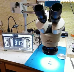 Tradera 3,5X-180X 38MP 144-LED dubbelbom zoom parfokal trinokulärt stereomikroskop| Mikroskop