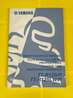 Tradera Yamaha TT-R125E TT R125E Owners service manual original 2002 verkstadshandbok| Motocross
