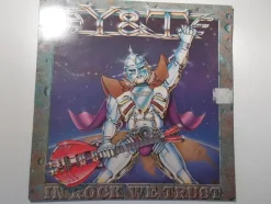 Tradera Y&T - In rock we trust, LP omslag A&M Holland 1984| Pladeomslag